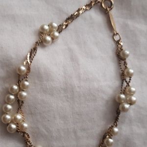 Vintage napier bracelet with pearls